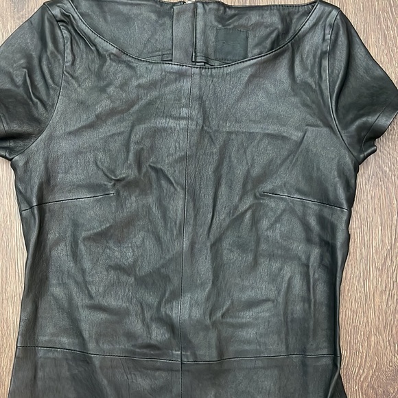 RtA Women's Black Zipped Leather Dress SZ. 4 - Picture 8 of 11